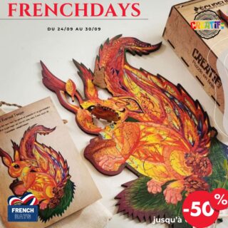 🔥 French Days = bons plans bois 🔥
Cartes murales, puzzles design, carnets gravés… pendant une semaine, tout l’univers Créatifwood est jusqu’à -50%.
⏳ Offres valables du 24 au 30 septembre seulement.