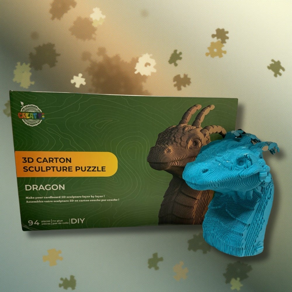 ❄️ Cet hiver, choisissez des créations qui durent ❤️

Le carton peut aussi raconter une histoire.
Cette sculpture 3D en carton est bien plus qu’un simple puzzle : c’est une expérience créative à assembler soi-même, pièce après pièce.

🐉 Un design original
🧩 Un moment de concentration et de détente
🎨 Un objet décoratif unique une fois terminé

💥 Soldes d’hiver : –15% sur toute la boutique
📅 Offre valable pour une durée limitée

👉 Découvrez toute la collection sur
🔗 https://creatifwood.com