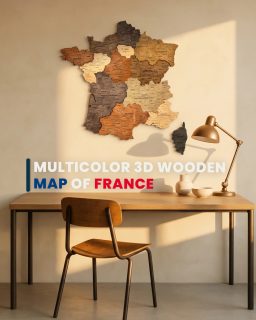 Sublimez votre intérieur avec cette Carte de France 3D en bois multicolore.

Vous cherchez un élément de décoration murale unique ? Ce puzzle en bois naturel de haute qualité est la solution idéale. Conçu pour être assemblé par vos soins, il offre une expérience ludique et un résultat esthétique exceptionnel.

Idéale pour la maison, le bureau ou l’école, cette carte s’intègre parfaitement à tous les styles de décoration. Utilisez-la comme une carte interactive pour planifier vos aventures ou vous remémorer vos souvenirs de voyage à l’aide d’épingles.

📦 Livraison gratuite depuis la France.
Commandez la vôtre et donnez du caractère à vos murs !