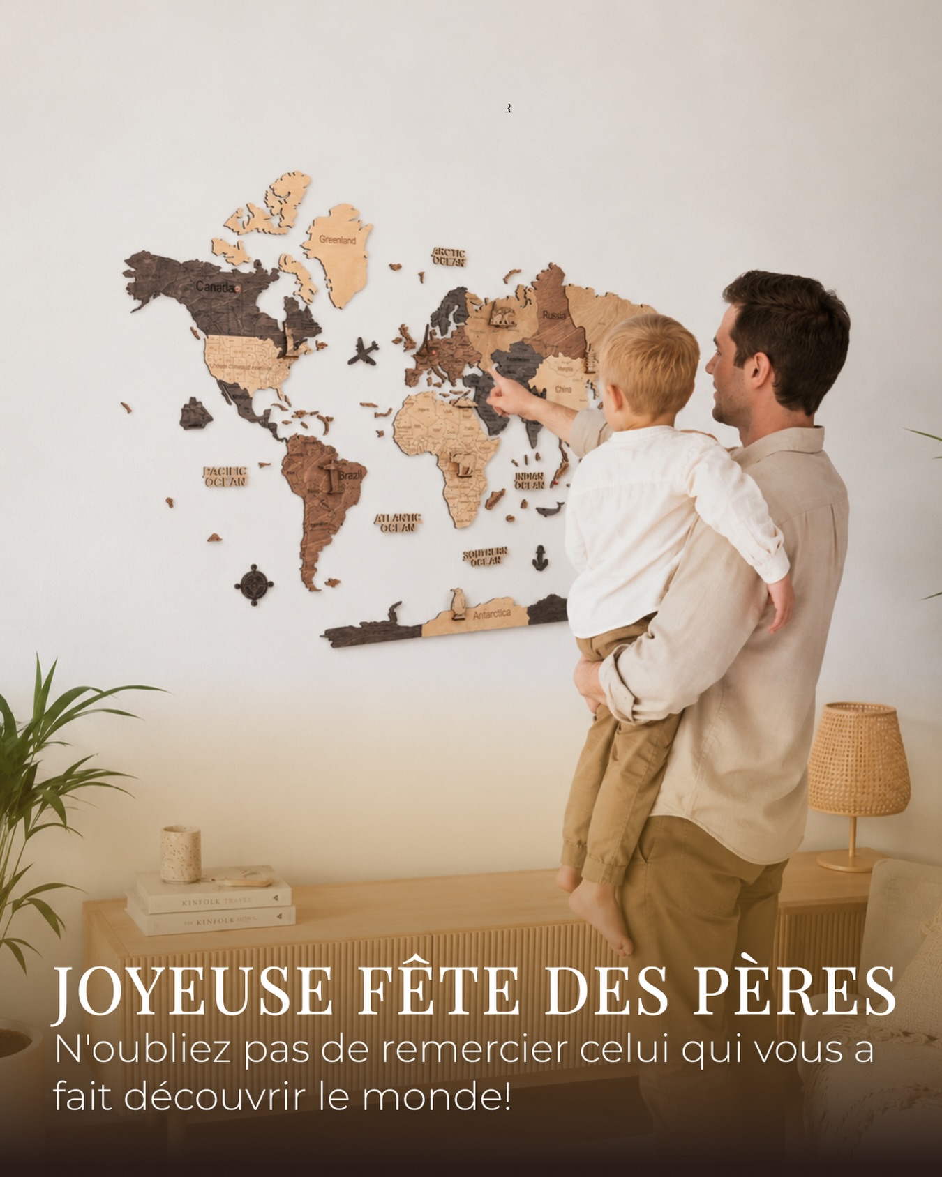 Joyeuse Fête des Pères à tous les papas 💙

Merci d’être ceux qui nous apprennent à découvrir le monde, à rêver plus grand et à créer des souvenirs inoubliables.

Parce que les plus beaux voyages sont souvent ceux que l’on partage ensemble, continuez à explorer, à vivre de nouvelles aventures et à marquer chaque destination sur votre carte CreatifWood 🗺️

Que votre carte se remplisse de nouveaux souvenirs en famille.

Belle Fête des Pères à tous ! 🤍