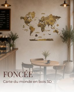 🗺️ La carte du monde en bois Creatif Wood : une solution élégante pour la maison comme pour les espaces professionnels.

Vous aménagez un café, un restaurant, un bar à vin, un hôtel, une agence de voyages, un bureau ou un showroom ?

Notre carte du monde 3D en bois apporte du caractère à votre intérieur, attire le regard de vos visiteurs et contribue à renforcer l’identité de votre établissement.

✨ Disponible en plusieurs coloris et en plusieurs dimensions :
▪️ S — 80 × 55 cm
▪️ M — 100 × 70 cm (проверьте размер — в тексте у вас был указан 100 × 80, а раньше во всех материалах фигурировал 100 × 70)
▪️ L — 150 × 105 cm
▪️ XL — 200 × 140 cm

🔗 Commandez votre carte Creatif Wood via le lien en bio.