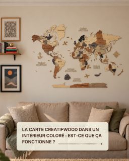 La carte du monde CreatifWood n’est pas réservée aux intérieurs minimalistes. 🤎
Elle trouve naturellement sa place dans les décors colorés, chaleureux et pleins de caractère.

Pas besoin de changer votre intérieur — ajoutez simplement la carte qui lui ressemble. ✨🌍

Découvrez votre carte CreatifWood sur notre site.