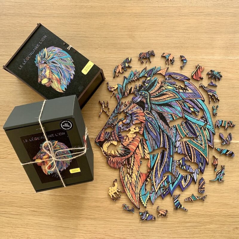 Lion wooden puzzle