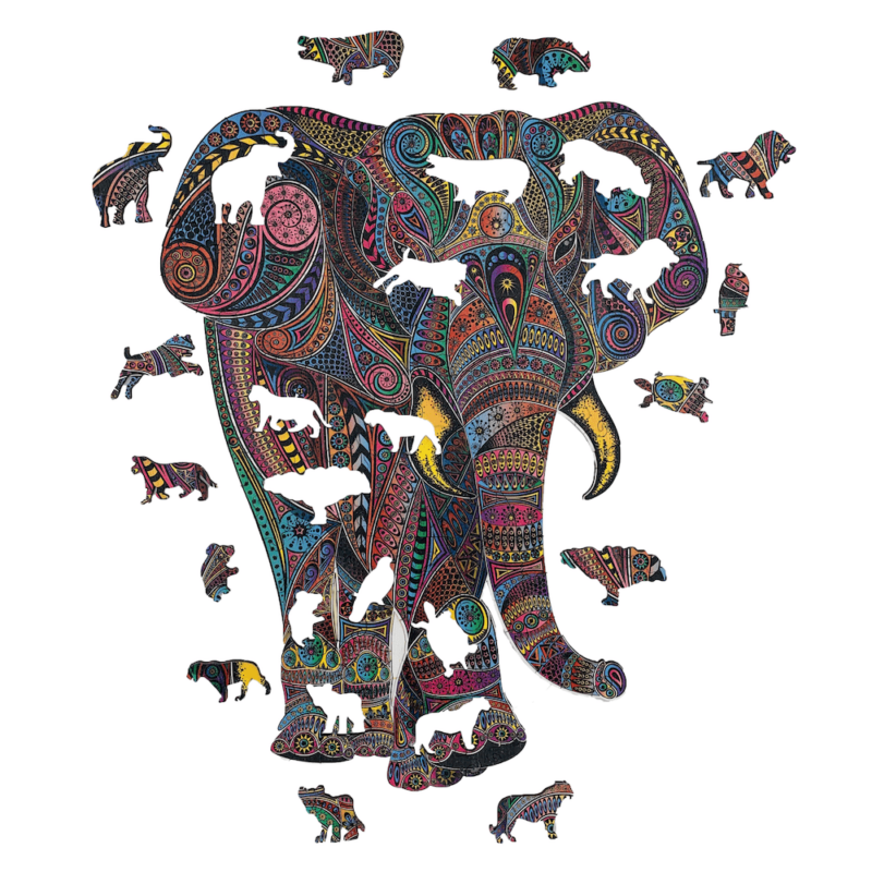 Elephant-Imperial-Wooden-Puzzle