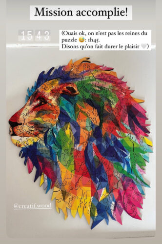 The Lion Mozaik Wooden puzzle photo review