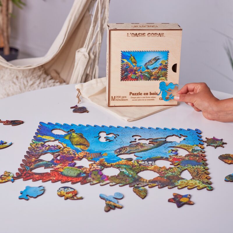 The Coral Oasis Wooden puzzle