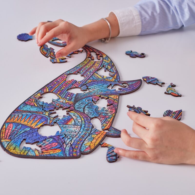 The Blue Whale Wooden Puzzle