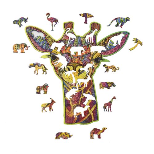L'Amusante Girafe Puzzle en bois
