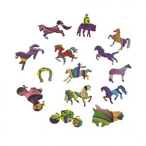 Le Cheval Fougueux Puzzle en bois