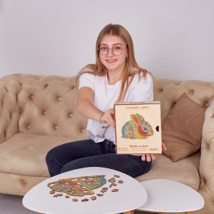 Le Doux Lapin Puzzle en bois