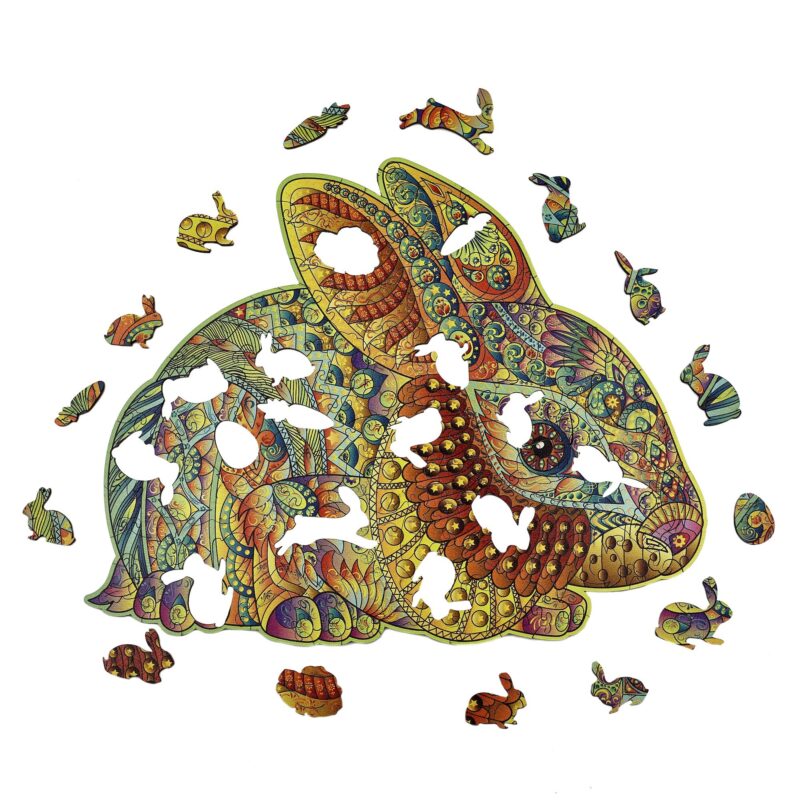 Le Doux Lapin Puzzle en bois