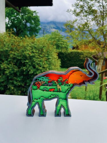 Kit en bois 3D à peindre Stégosaure photo review