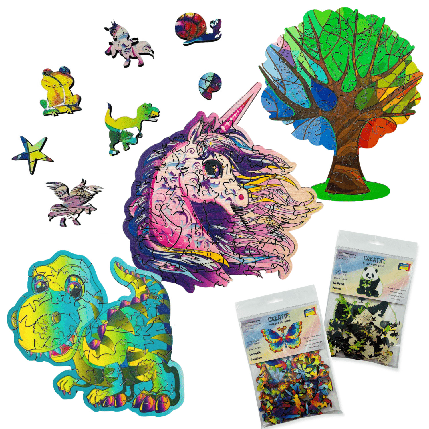 Puzzles en bois pour enfants