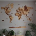 3D Wooden World Map Amber photo review