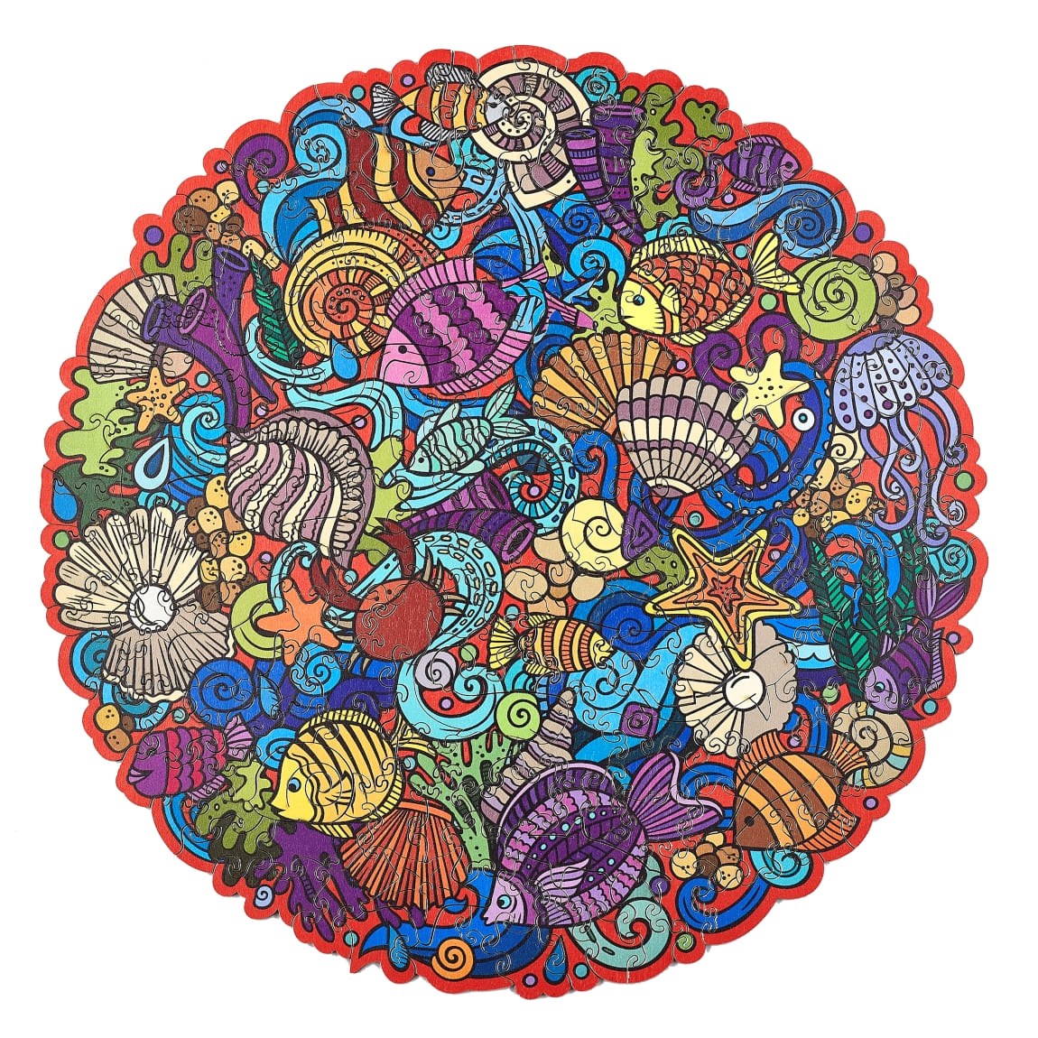 Formes En Bois à Décorer - Corail - 8 Pièces Pour Activités Manuelles Enfants Et Décoration Marine