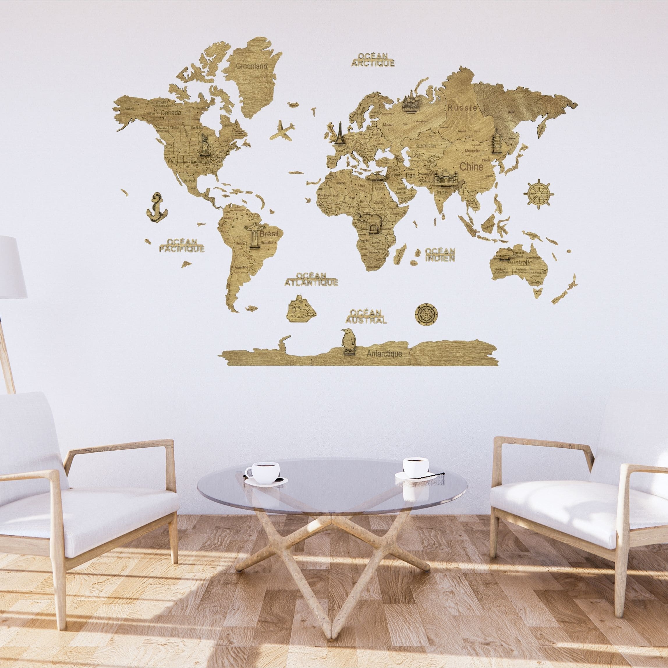 Carte du monde murale : comment l'intégrer à ma décoration ?