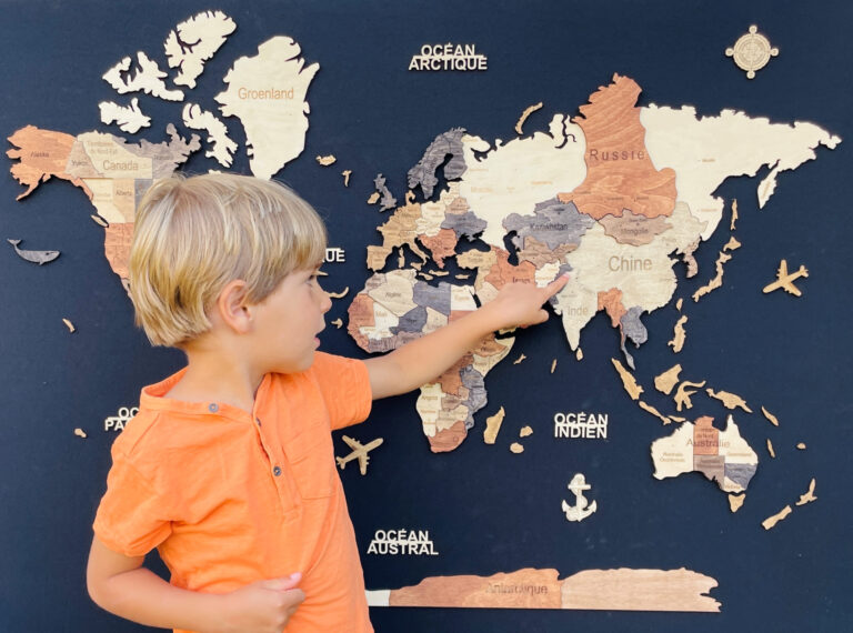 Carte du monde en bois 3D Multicolor photo review