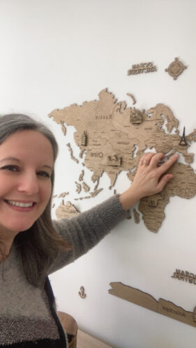 2D wooden world map Light photo review