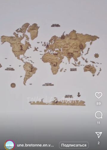 2D wooden world map Light photo review