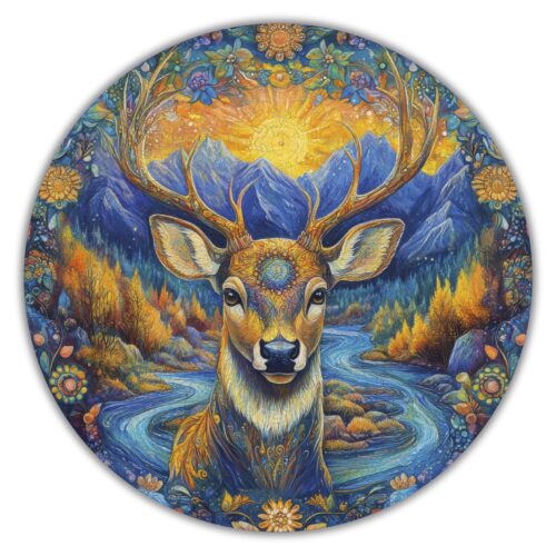 Cerf des bois  Puzzle en bois