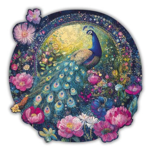 Jardin du paon  Puzzle en bois