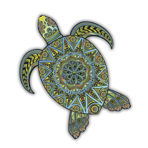 La Tortue Tropicale Puzzle en bois