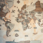 3D Wooden World Map Dark photo review