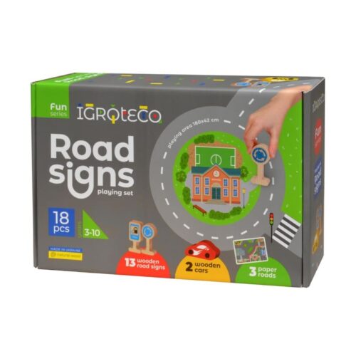 Set de jeu Panneaux routiers 18 pièces